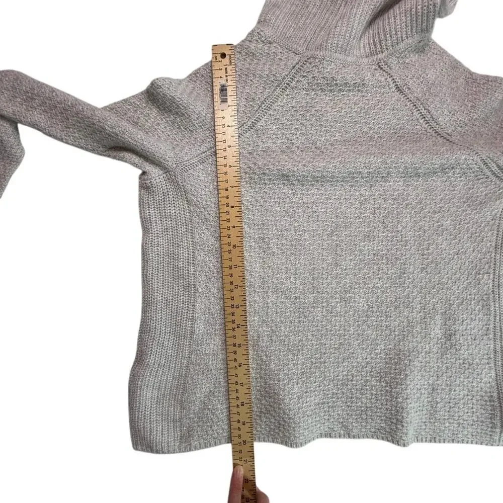 Banana Republic Alpaca Merino Wool Blend Funnel Neck Sweater Gray Small - Picture 5 of 12